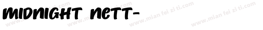 midnight nett字体转换